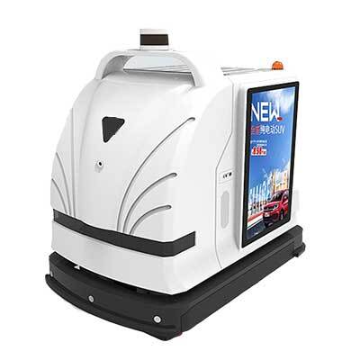 Intelligent interactive media cleaning robot iSmart