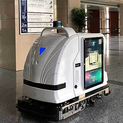 Intelligent interactive media cleaning robot iSmart